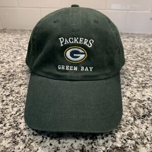 Vintage Green Bay Packers Hat Cap Strap Back One Size NFL Football‎ Pro Player